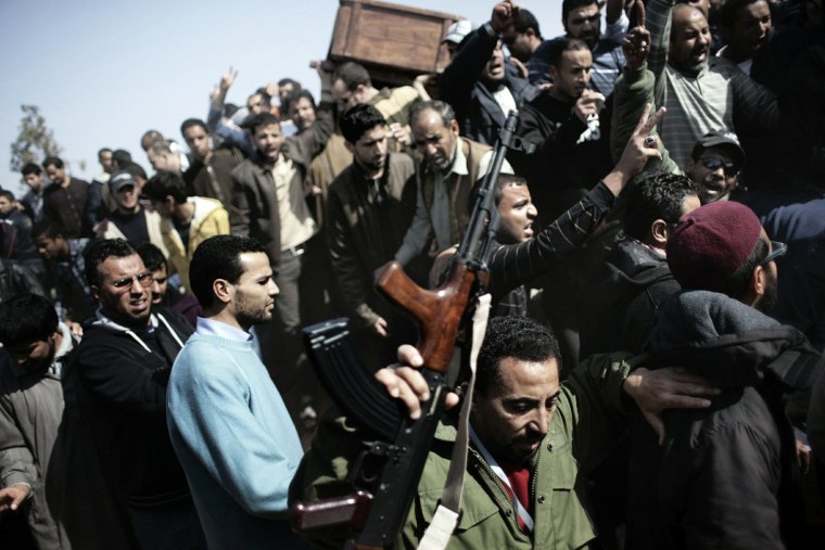 Image: People attend on March 3, 2011 in Bengha