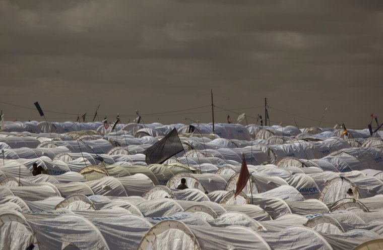 Image: Refugee camp at Tunisia-Libya border