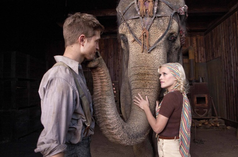 WATER FOR ELEPHANTS

Marlena (Reese Witherspoon) and Jacob (Robert Pattinson) come together through their compassion for a special elephant named Rosie.

Photo credit: David James

TM and © 2011 Twentieth Century Fox Film Corporation.  All rights reserved.  Not for sale or duplication.
