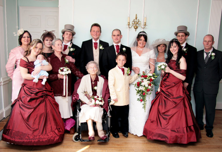Oldest Bridesmaid: Edith Gulliford was bridesmaid at the wedding of Kyra Harwood and James Lucas on March 31, 2007, at Commissioner's House, Chatham, U.K., at the age of 105 years and 171 days.