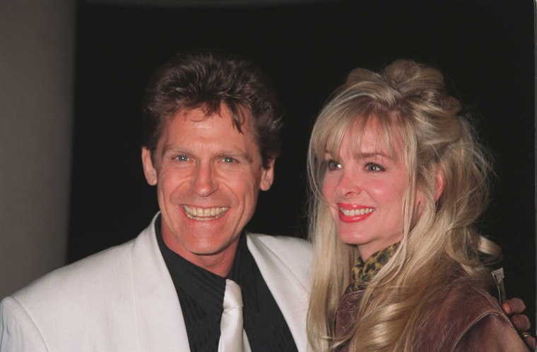 4/10/97 Beverly Hills, Ca Jeff Conaway (former Danny Zuko on Broadway and Keniki in film and currently in Babylon 5) and wife Kerri attends the after party at \"Ed Debevicks\".