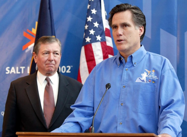 Mitt Romney (R), CEO and president of Salt Lake Or