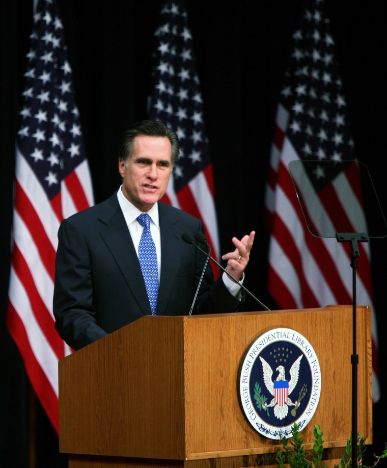 Romney Gives Speech On Faith In America