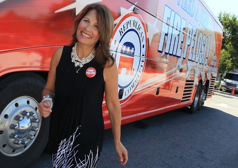 Image: GOP Chair Michael Steele Launches An Anti-Pelosi Bus Tour