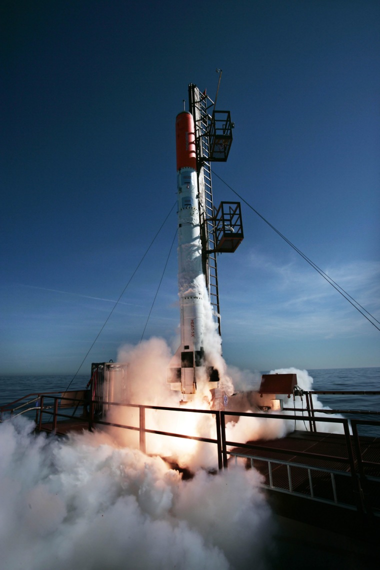 Image: Danish rocket takes off