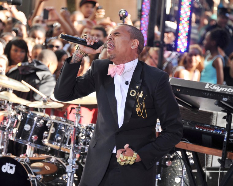 Image: Chris Brown Performs On NBC's \"Today\"