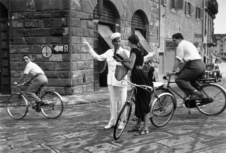 Asking Directions, Florence, Italy, 1951