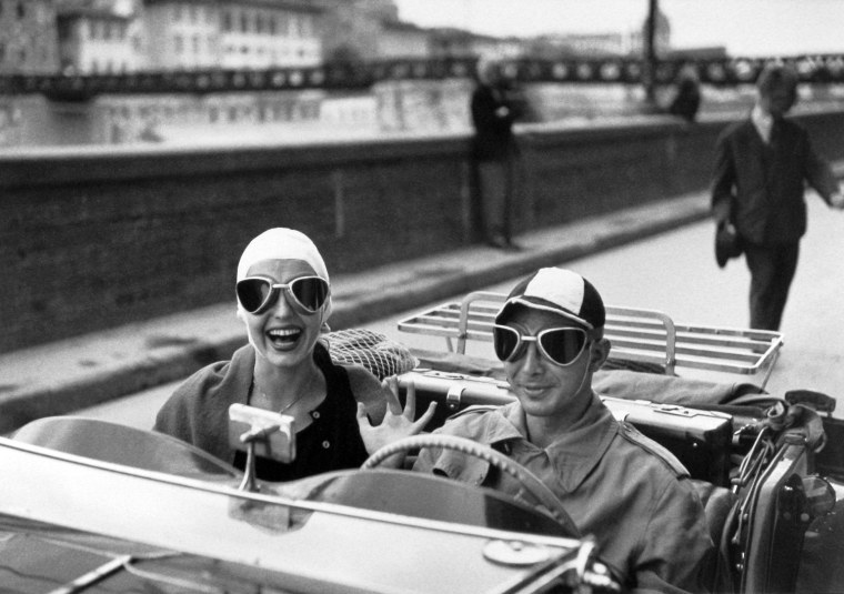Couple in MG, Florence, Italy, 1951