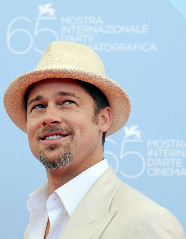 US actor Brad Pitt poses during a photoc
