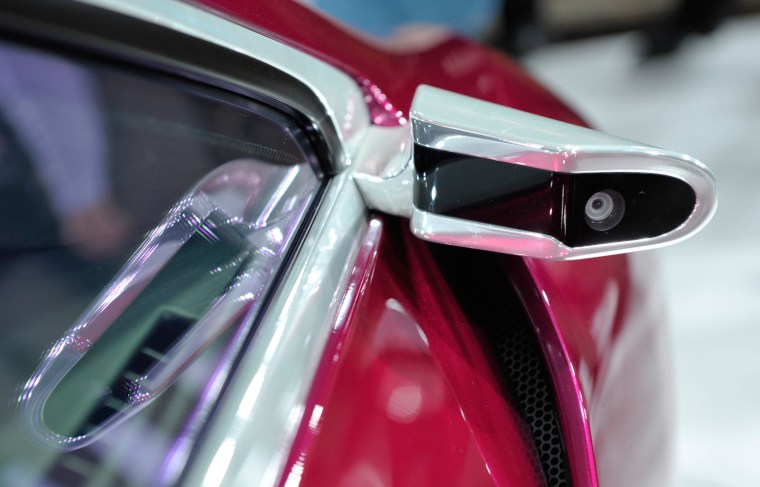 Image: Camera on Toyota NS4 plug-in hybrid concept car as it is unveiled on the final press preview day for the North American International Auto Show in Detroit