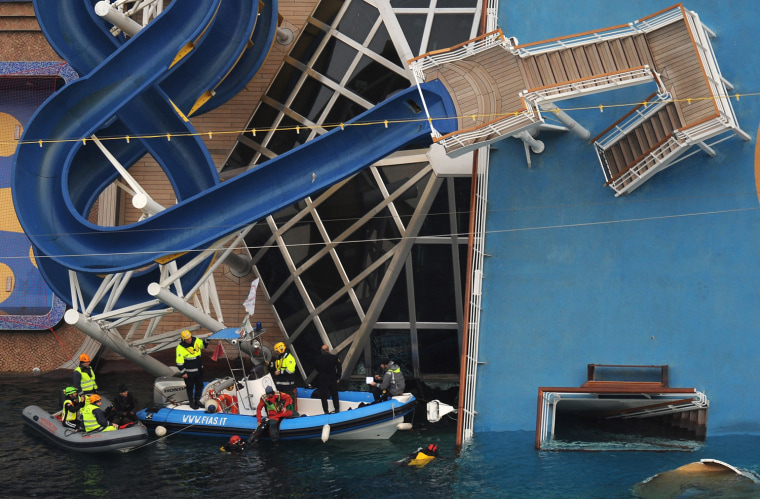 Image: BESTPIX  Search For Survivors Continues On Cruise Ship Costa Concordia
