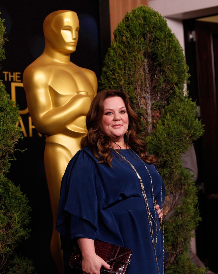 Image: Actress Melissa McCarthy, best supporting actress nominee for her role in \"Bridesmaids\", arrives at the 84th Academy Awards nominees luncheon in Beverly Hills