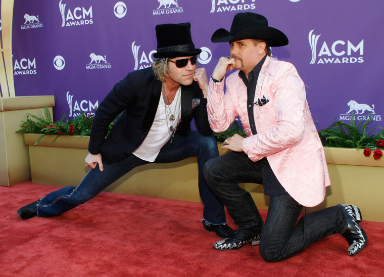 Image: Big Kenny and John Rich from Big &amp; Rich pose at the 47th annual Academy of Country Music Awards in Las Vegas