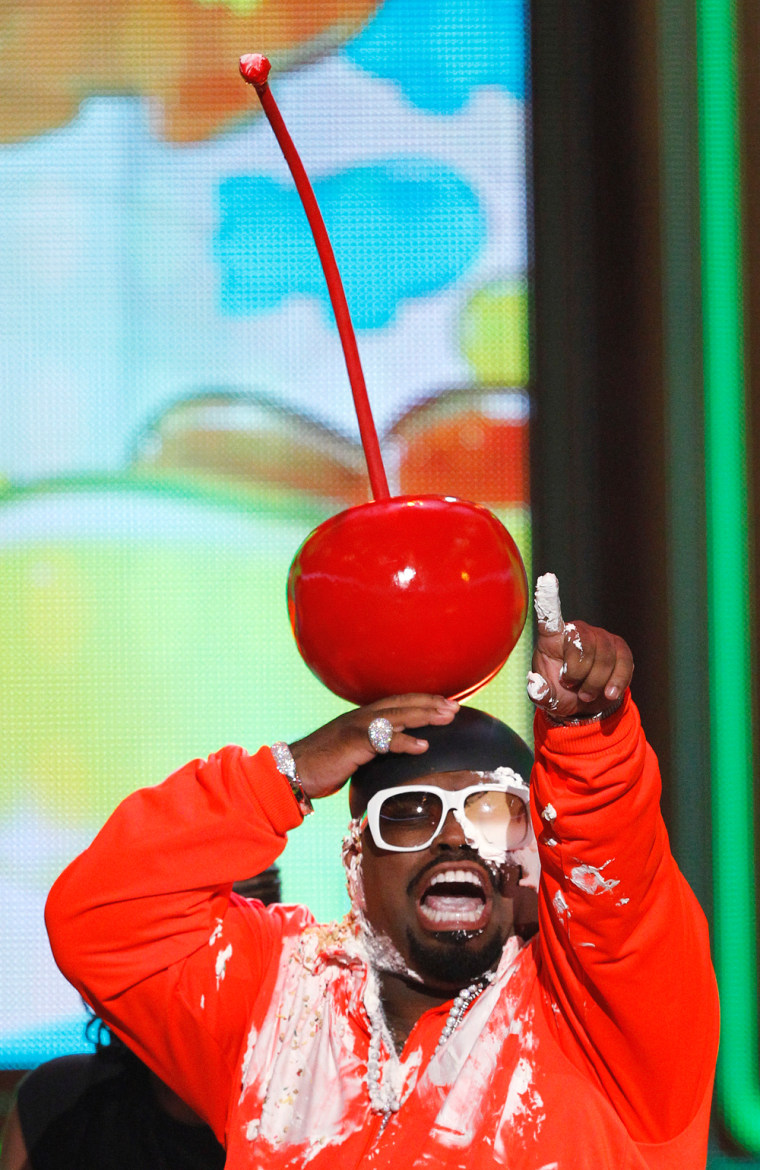 Image: Music recording artist Cee Lo Green is pictured after a skit at Nickelodeon's 25th annual Kids' Choice Awards in Los Angeles