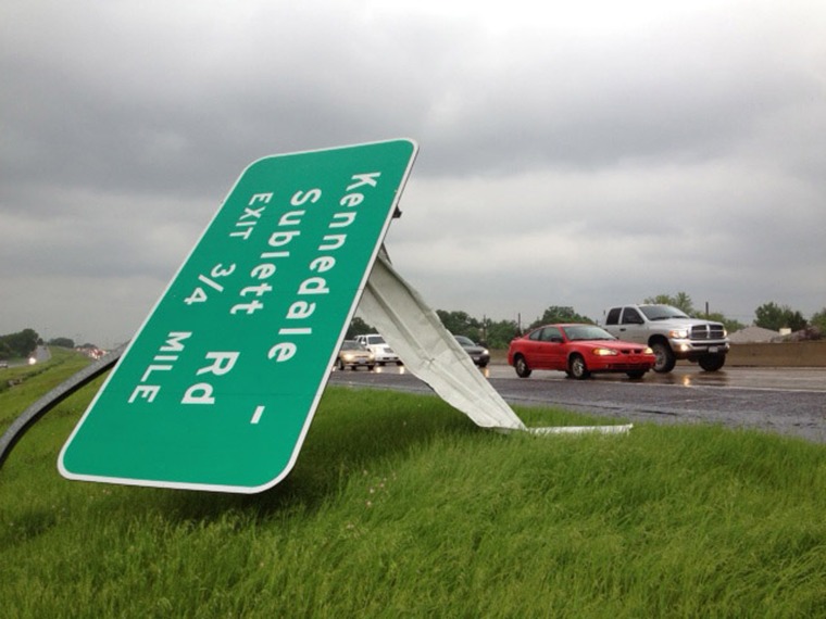 Image: Damage Caused by Texas Tornados