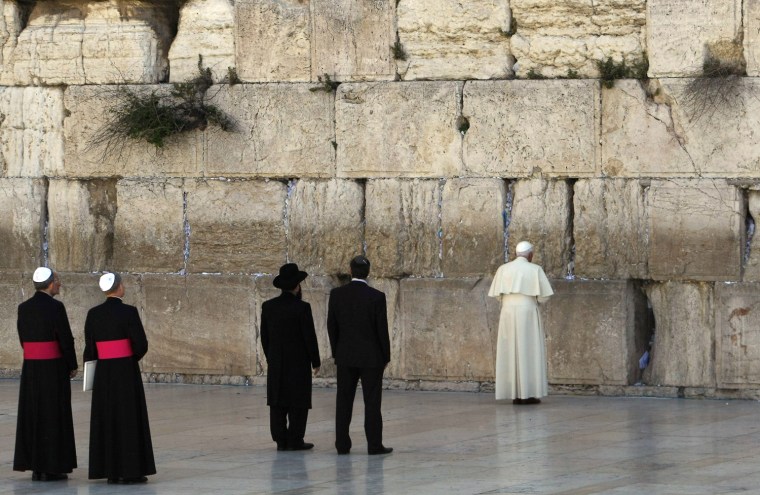 Image: Pope Benedict XVI Visits Sacred Sites Of Jerusalem