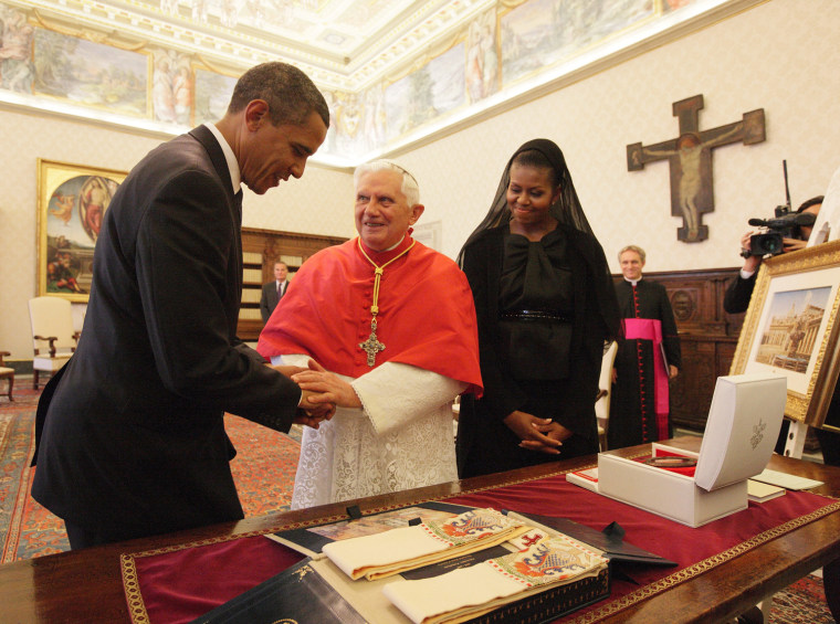 Image: The Pope Meets With President Obama