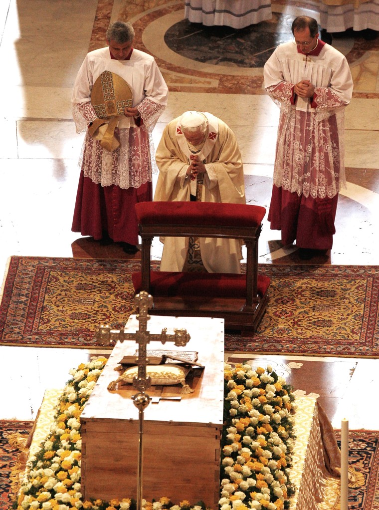 Image: FILE PHOTO:  Pope Benedict XVI Turns 85