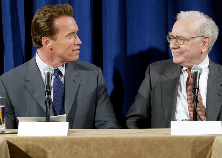 Schwarzenegger Meets With Wall St Investors In New York City