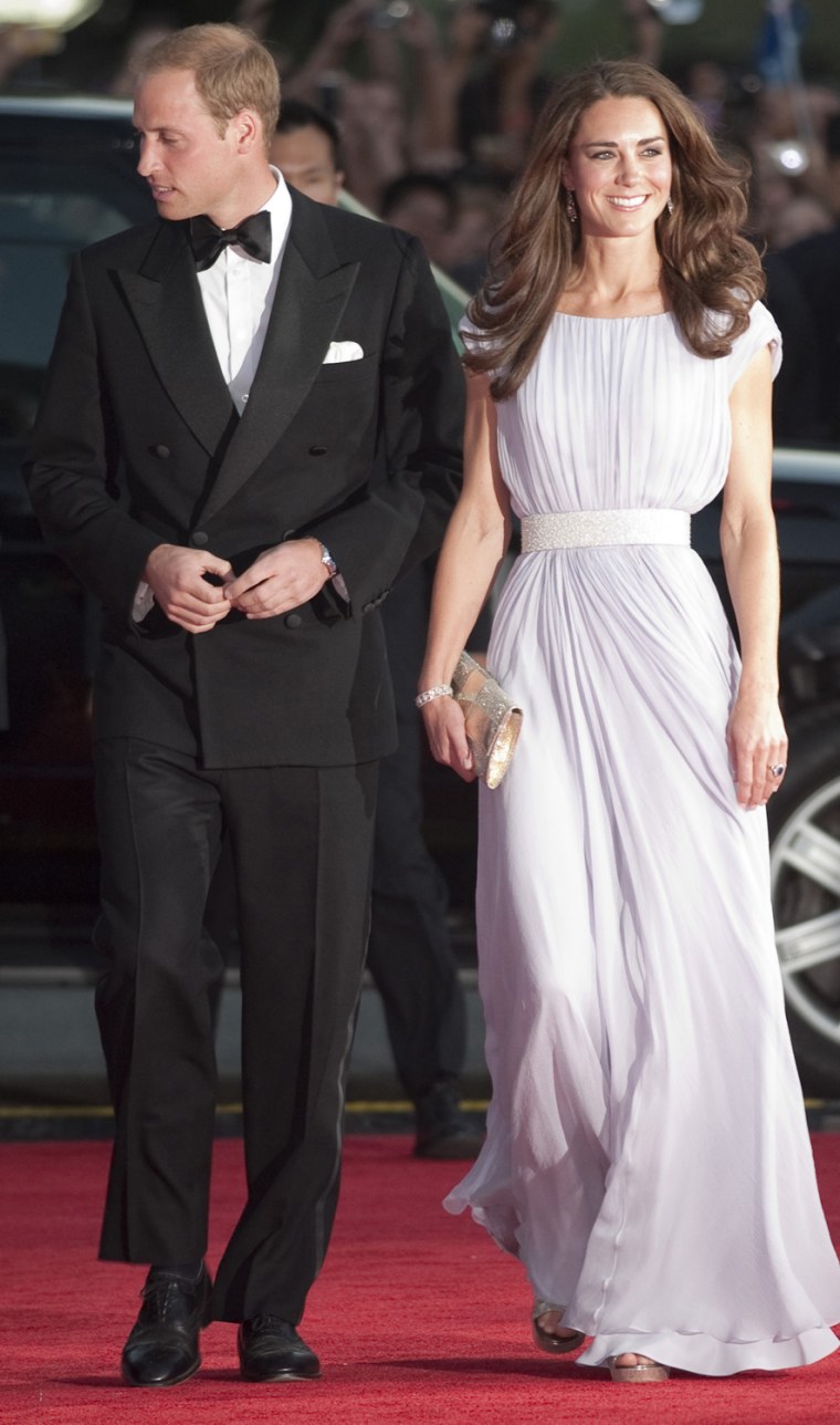 Image: Britian's Prince William and his wife Catherine, Duchess of Cambridge, arrive at the BAFTA Brits to Watch event in Los Angeles