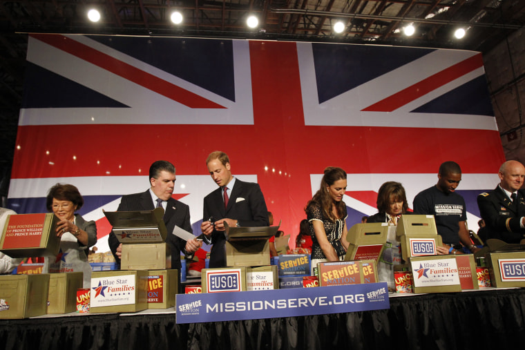 The Duke And Duchess Of Cambridge Attend The Mission Serve \"Hiring Our Heroes Los Angeles\" Job Fair