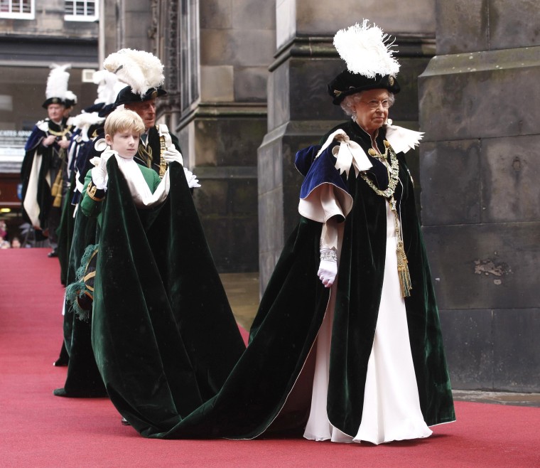 Image: Queen Elizabeth II Attends The Thistle Service At St Giles' Cathedral