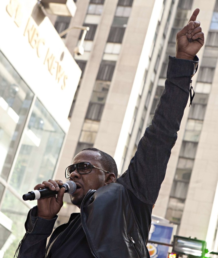 Image: Singer Bobby Brown performs on NBC's \"Today\" show in New York