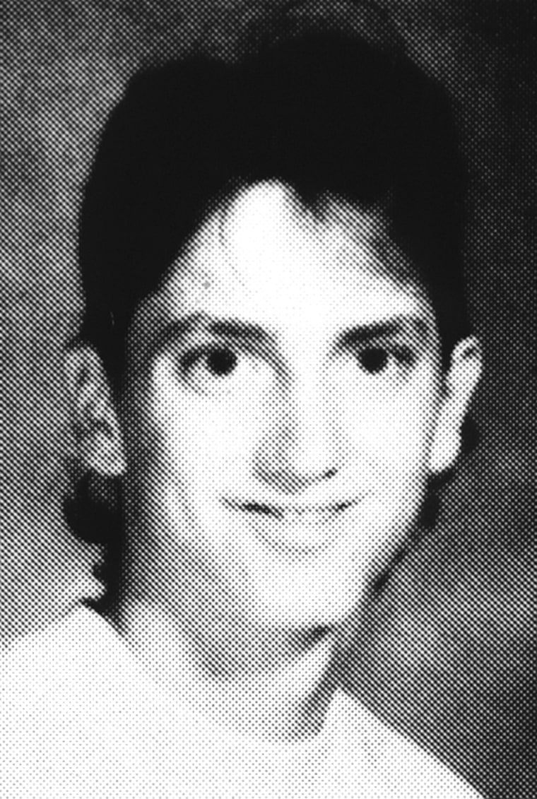 Eminem
Name in High School:  Marshall Mathers
Freshman Year
1989 Lincoln High School
Warren, Michigan
Posed Freshman Photo