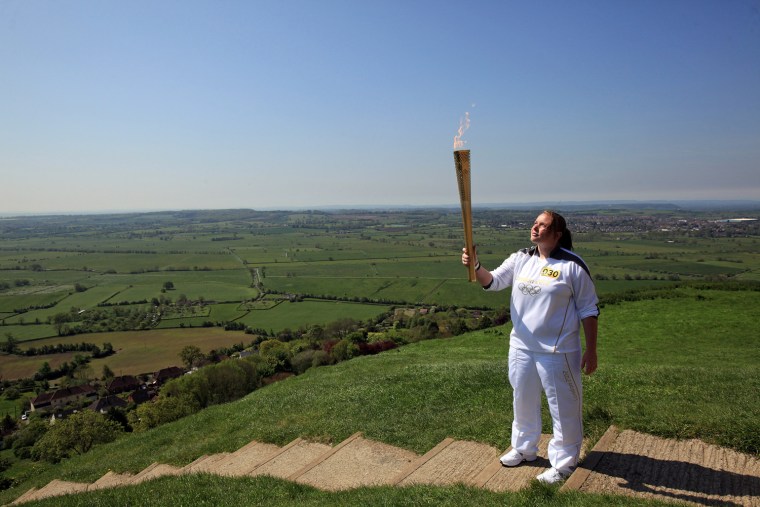 Image: The Olympic Flame Continues Its Journey Around The UK
