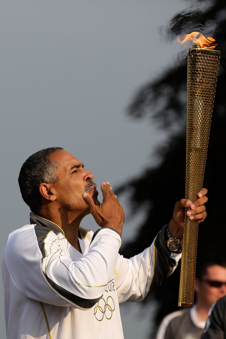 Image: The Olympic Torch Continues On Its Journey Through London