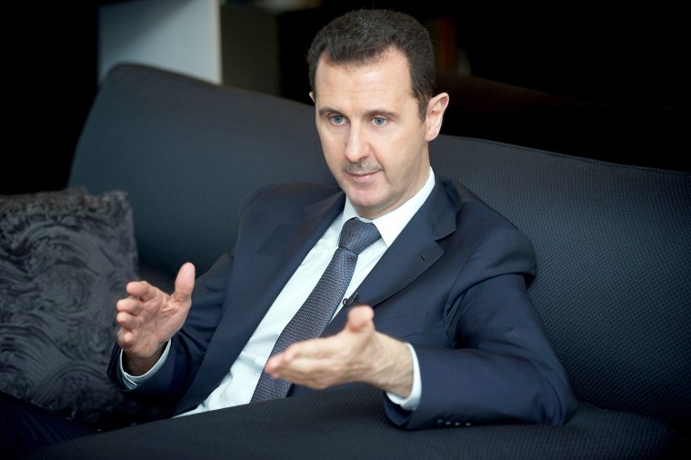 Image: Syrian President Assad in interview with Le Figaro