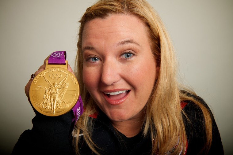 2012 Neil Leifer -- USA Skeet shooting gold medalist Kim Rhode poses for a portrait by Neil Leifer during the 2012 Olympics in London, UK on July 30, 2012.