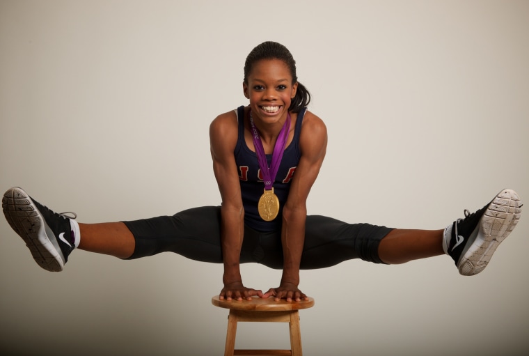 2012 Neil Leifer -- USA gold medal gymnast Gabby Douglas poses for a portrait by Neil Leifer during the 2012 Olympics in London, UK on August 3, 2012.
