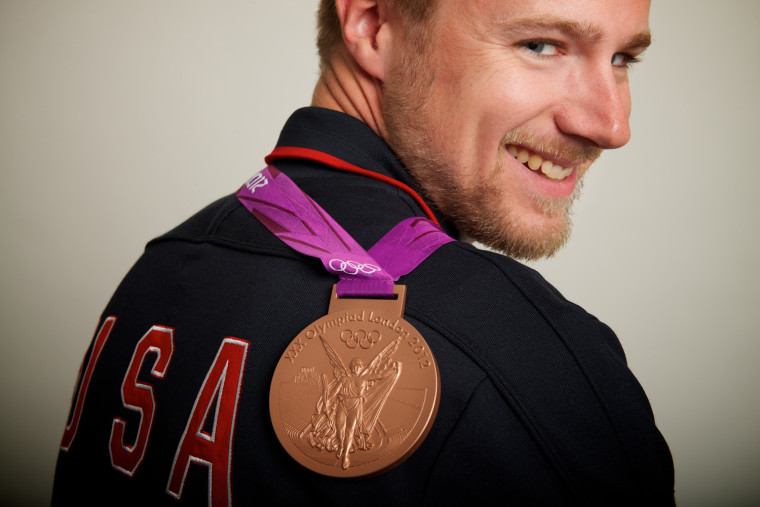2012 Neil Leifer -- USA bronze medal shooter Matt Emmons poses for a portrait by Neil Leifer during the 2012 Olympics in London, UK on August 7, 2012.