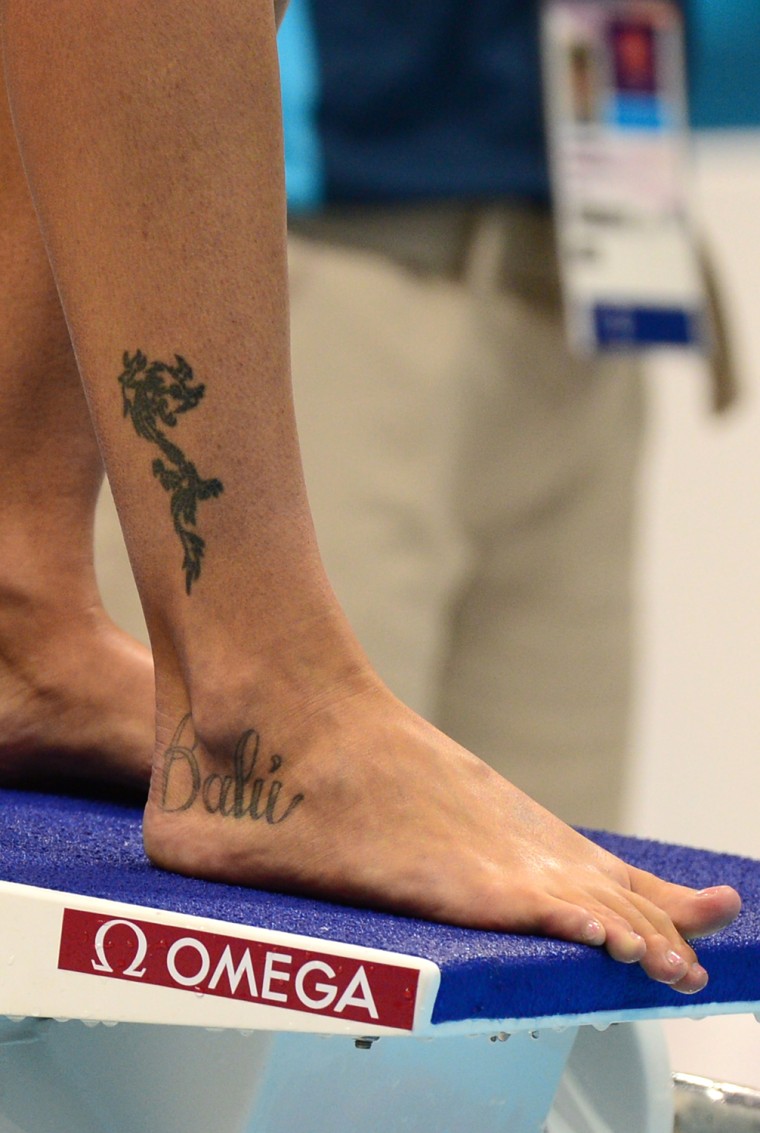A picture shows the tattoo on Italy's Fe