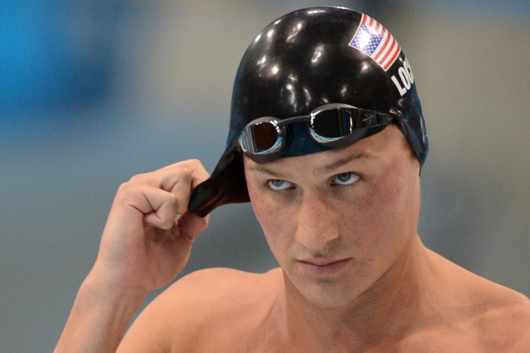 Image: US swimmer Ryan Lochte prepares to compe