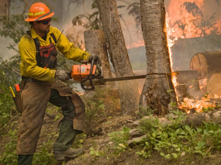 Wildfires burn Western states