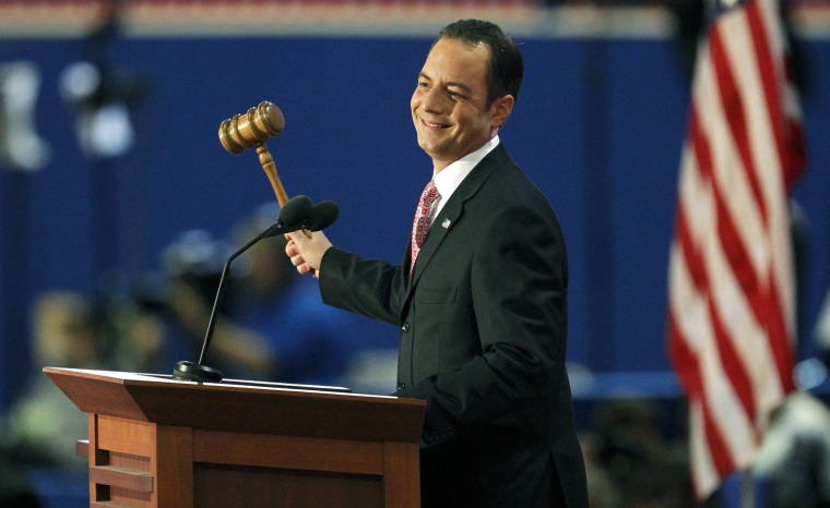 Image: Republican National Committee Chairman Reince Priebus gavels the 2012 Republican National Convention into session in Florida