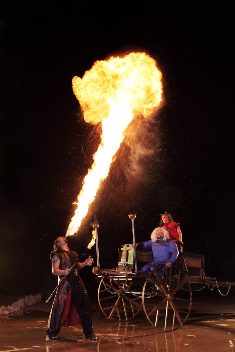 Antonio Restivo - Highest Flame By Fire Breather
Guinness World Records 2011
Credit: Ryan Schude/Guinness World Records
Location: Las Vegas, Nevada, USA