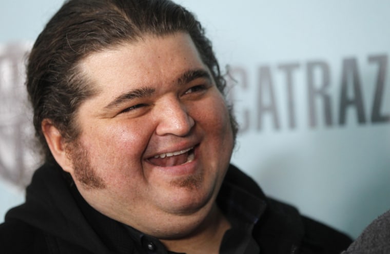Image: Cast member Jorge Garcia arrives for the premiere of the Fox television series \"Alcatraz\" at the famed former prison in San Francisco Bay in San Francisco