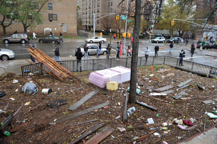 Image: POWER PLANT EXPLOSION CAUSED BY HURRICANE SANDY