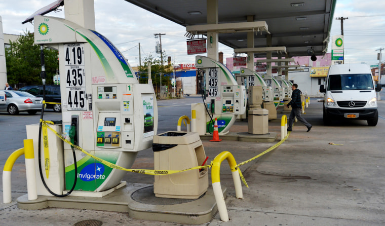 Image: Gasoline shortage after Hurricane Sandy in New York