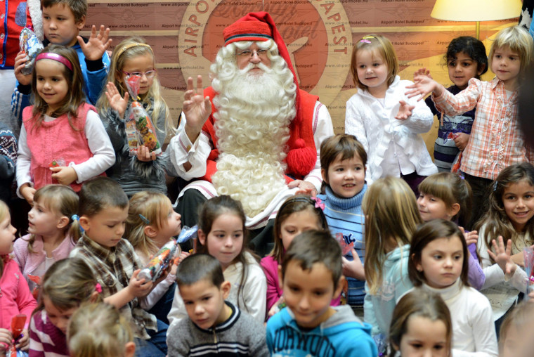 Image: Santa Claus from Lappland visits Budapest