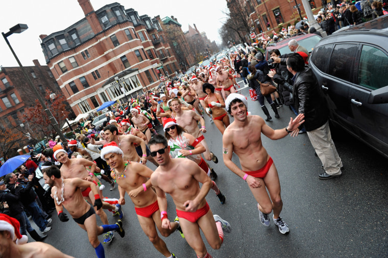 Image: The 2012 Boston Santa Speedo Run