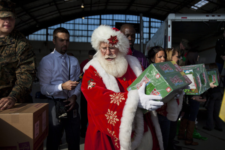 Image: Toys For Tots Gather Christmas Donations For Sandy Victims