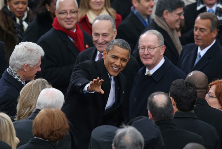 Image: Barack Obama Sworn In As U.S. President For A Second Term