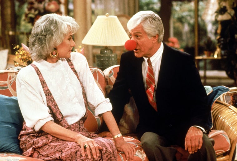 THE GOLDEN GIRLS, Bea Arthur, Dick Van Dyke, 'Love Under the Big Top' (Season 5, epis. #505, aired October 28, 1989) 1985-92, © Touchstone / Courtesy: Everett Collection