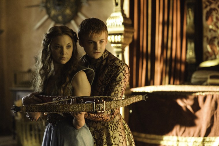Natalie Dormer as Margaery Tyrell, and Jack Gleeson as Joffrey Baratheon on \"Game of Thrones.\"