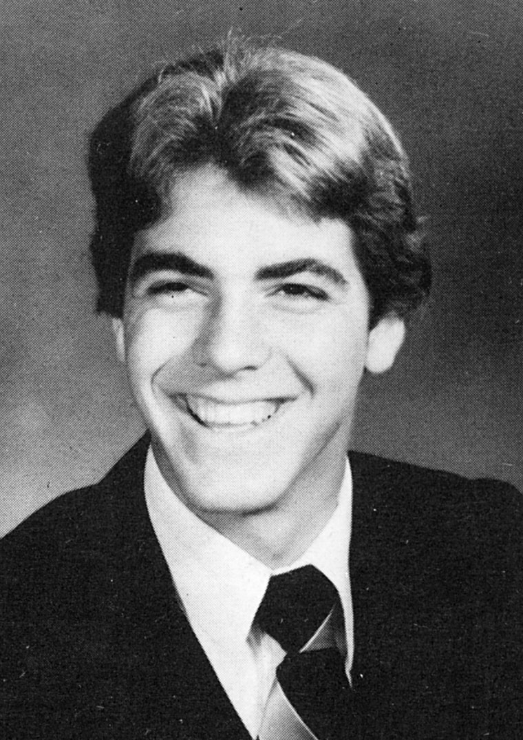 George Clooney Senior Year 1979
Augusta High School, Augusta, KY 
Credit: Seth Poppel/Yearbook Library