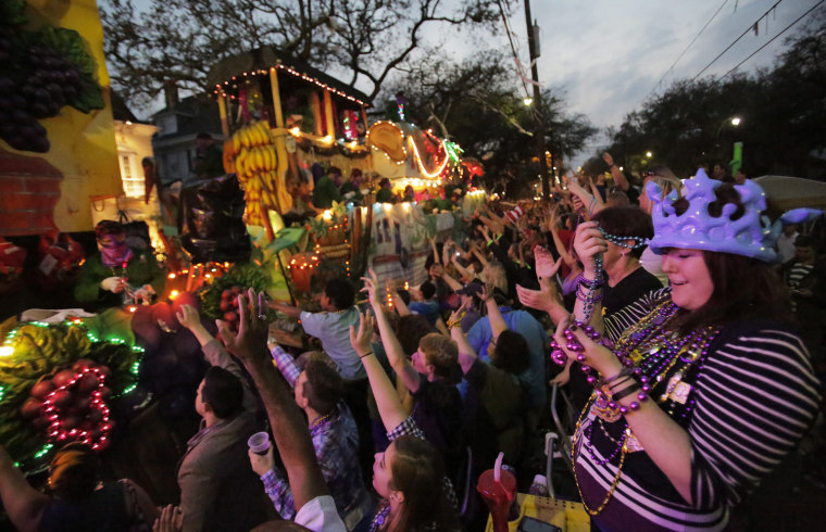 Image: Mardi Gras weekend in New Orleans, Louisiana USA